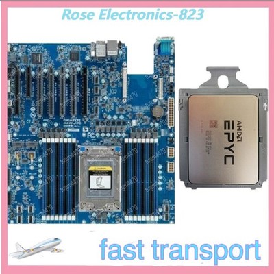 mz32-ar0 amd epyc 7663+Gigabyte 2.0ghz 56-Core cpu+motherboard combina Open box
