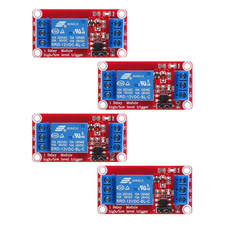 4Pcs DC 12V Relay Module 1 Channel Relay Board with Optocoupler Isolation Suppor