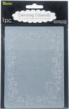 Darice Embossing Folder Bird Scroll Frame 10.7 X 14.6 Cm 1Pc