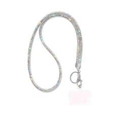 Crystal Rhinestone Phone Lanyard Wrist Strap Neck Lanyard Bling Wristlet Strap