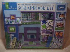 New Scrapbook Kit 2 8x8 Post Bound Albums  Embellishments 1200 pieces WT