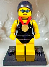 LEGO (8831) CMF Series 7 Swimming Champion Minifigure col07-1 Complete Swimmer