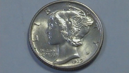 1939 S BU Mercury Dime 90% Silver SEE PICS Fast Shipping
