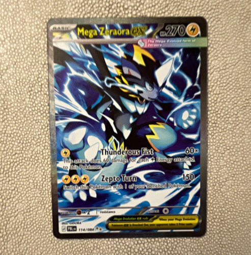 The Pokémon Company Mega Zeraora EX 270HP Full Art Holo Rare 114/084 ENG