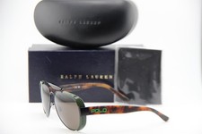 NEW RALPH LAUREN PH 3129 5001/3 BLACK GREEN HAVANA AUTHENTIC SUNGLASSES 60-14