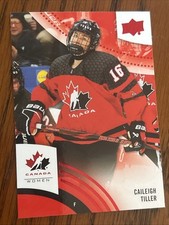 Caileigh Tiller  2025 Team Canada Hockey #43 Red Foil woman