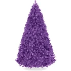 Best Choice Products Artificial Tree Unlit Pine Design w/Easy Assembly Purple