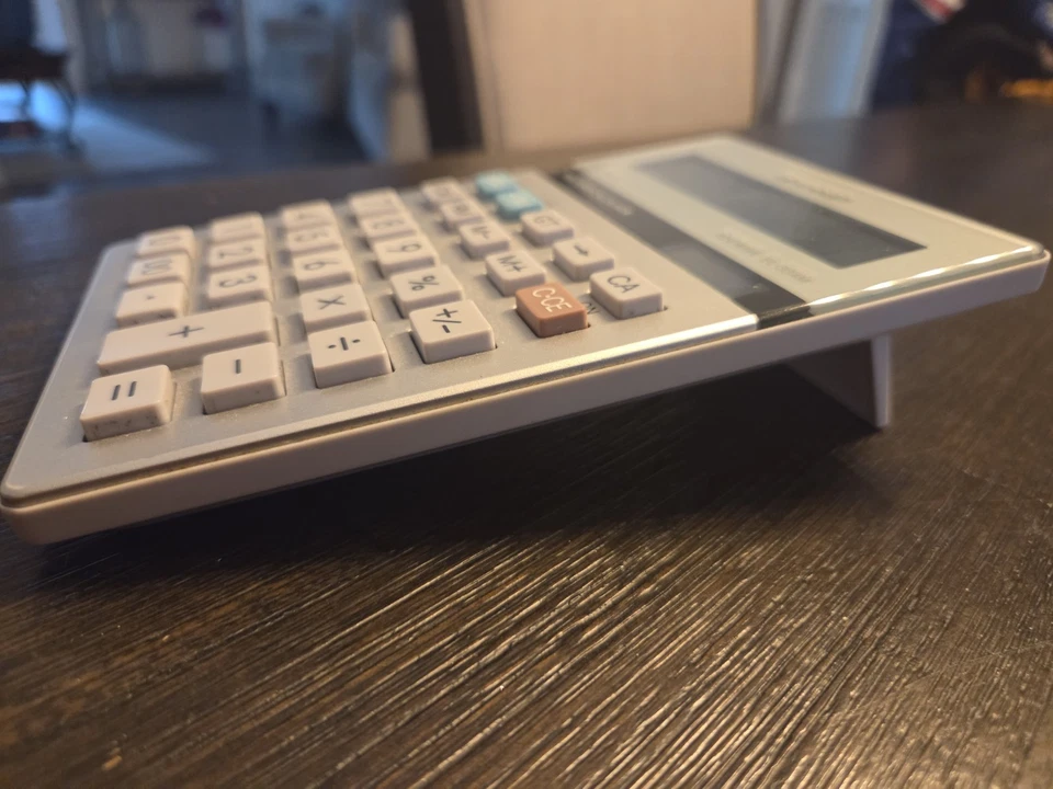 Calculator Sharp Elsimate EL-334M 10 Digit Twin Power Solar Desk Basic Tax Rate - Image 4 of 4