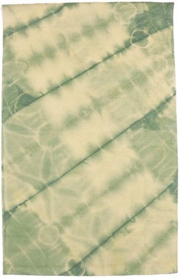 Green Abstract Tie-Dye Design Wool 5X8 Hand-Tufted Modern Rug Kids Room Carpet