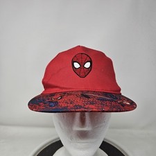 Marvel Spider-Man Hat Cap Snap Back Red Youth Size Embroidered Graphic Superhero
