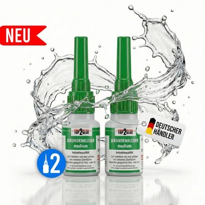  Sekundenkleber medium wasserfest   Modellbau Aquaristik KFZ Reparatur Top2Glue