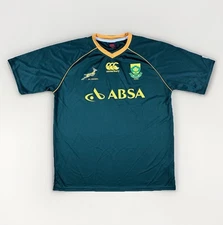 South Africa Rugby Jersey Mens Large Canterbury National Team ABSA Shirt Green