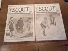 2 X THE SCOUT Magazine Weekly 1936/1937 Vintage Scouting Newspaper 