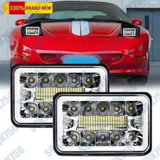 2x Fit For Pontiac Firebird 1991-1997 Trans Sport 4x6 Led Headlights Hilo Beam