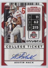 2020 Panini Contenders Draft Picks College Ticket Austin Mack #242 Auto 1ew5