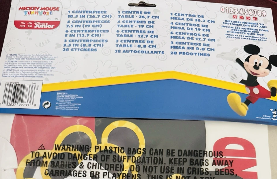 Kit Decoraciones Mesa Mickey Mouse Foto 4 de 4