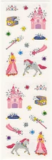 Mrs. Grossman's Stickers - Reflections Princess, Petite - Unicorn - 3 Strips