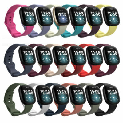 Sports Strap For Fitbit Versa 3 / Sense Watch Bands Silicone Bracelet Wrist Band
