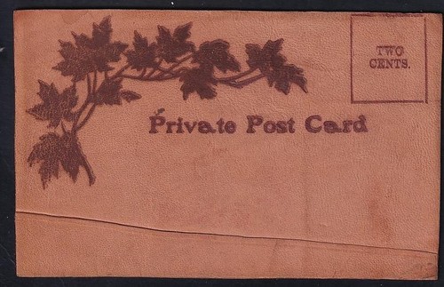 Toronto "Making My Best Bow", 1900s vintage leather private postcard - 第 1/1 張圖片