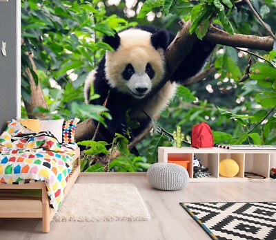 3D Tier Panda M7146 Tapete Wandbild Selbstklebend Abnehmbare Aufkleber Romy