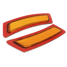 Pair Amber Front Bumper Side Marker Reflectors For BMW F10 528i 535i 550i 11-14