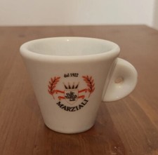 Tazzina Caffè Marziali Roma arancione Bar Espresso Coffee Cup Collection Vintage