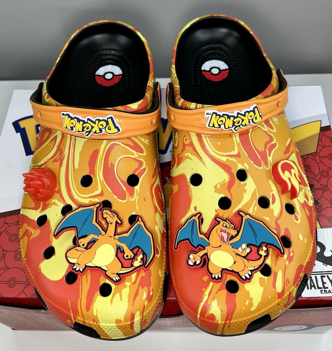小物 charlolo NEW Crocs Classic Clog Pokemon 'Charizard' | Men Sizes 4 - 13