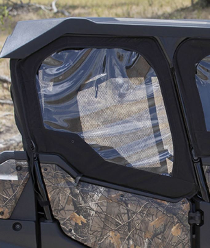 Genuine OEM Honda Pioneer 1000-6 Seat Fabric Rear Doors - Black