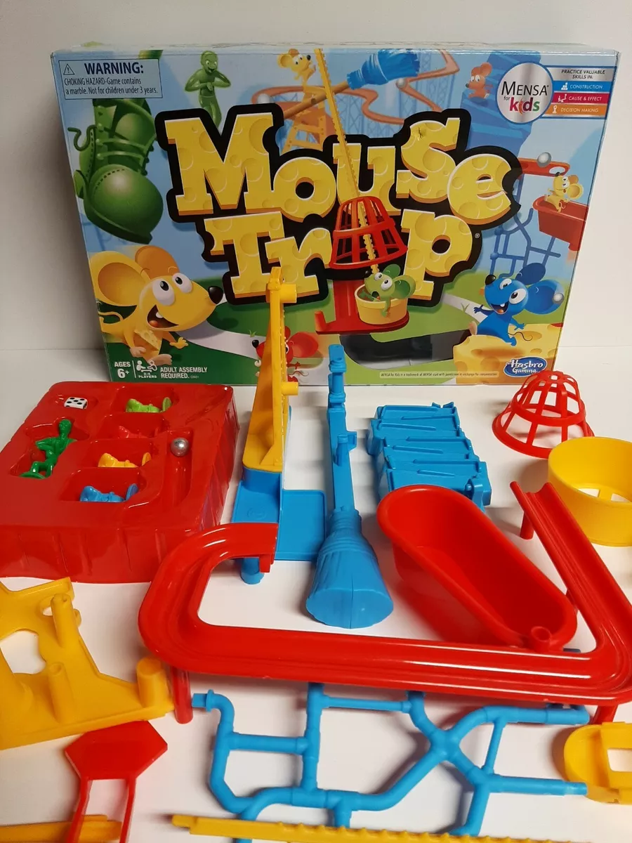 Jogo de tabuleiro Hasbro Gaming Mouse Trap para crianças de 6 anos