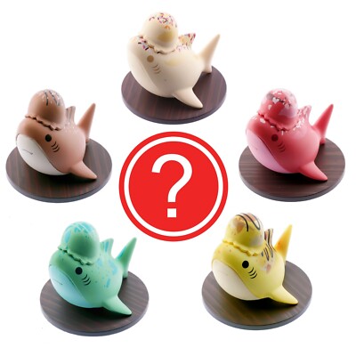 Japanese Blind Box Cute Shark Ice Cream Food Miniature Capsule Mini Toy Figure