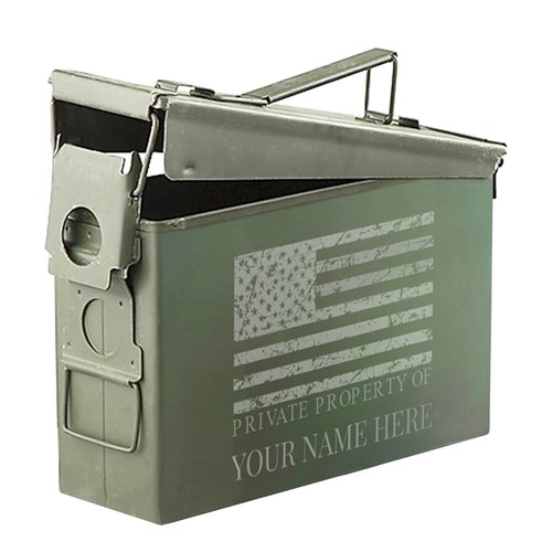Custom Laser Engraved 30 Cal Ammo Can "Private Property of [YOUR NAME HERE]"