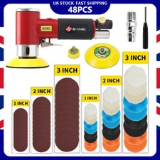 Mini Dual Action Air Sander Polisher Kit 1" 2" 3" Random Orbital for Auto Body