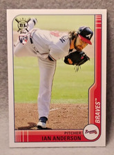 Ian Anderson, 2021 Topps Big League Baseball #160 Rookie Card - Braves