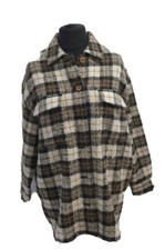 Banana Republic shacket Brown Check  Womens Size Medium Ref Cl17
