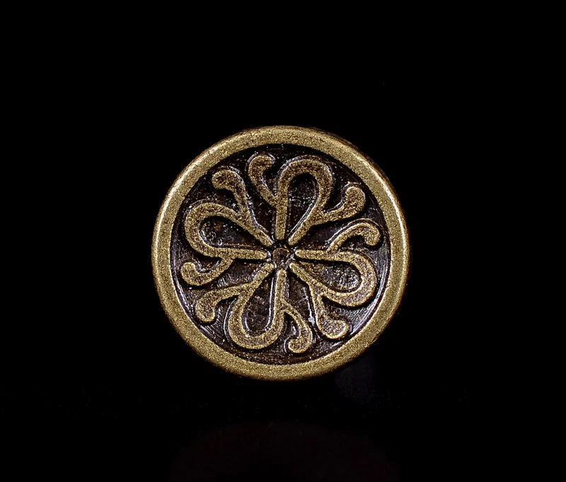 10MM 50pc Bohemian Flower Rivet Studs Tacks Conchos Leather Crafts Decoration - Image 3 of 4