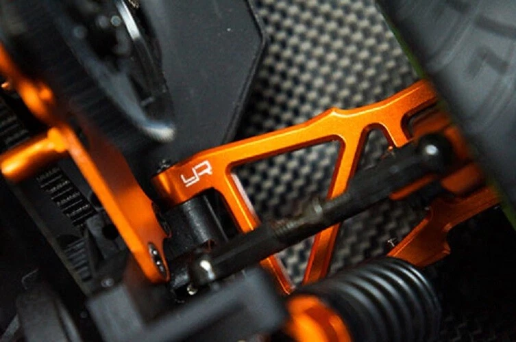 Yeah Racing orange alloy REAR lower arms fo HPI Sprint 2 1:10 RC car SPT2-001OR - Image 3 of 4