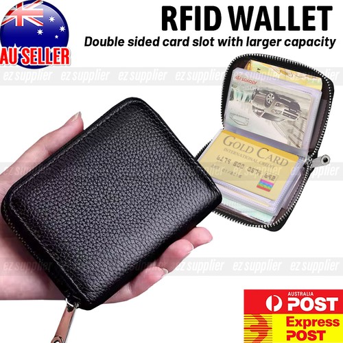 22card Wallet Business Case Purse Leather Credit Card Holder RFID Blocking HOT
