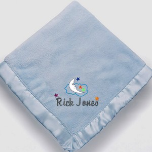 embroidered swaddle blanket