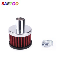Filter Crankcase Breather Clamp On Round Chrome 3/4 in inlet