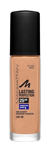Manhattan Lasting Perfection 25h Make up Foundation Rose Beige 64 (6 x 30ml) - Bild 2 von 2