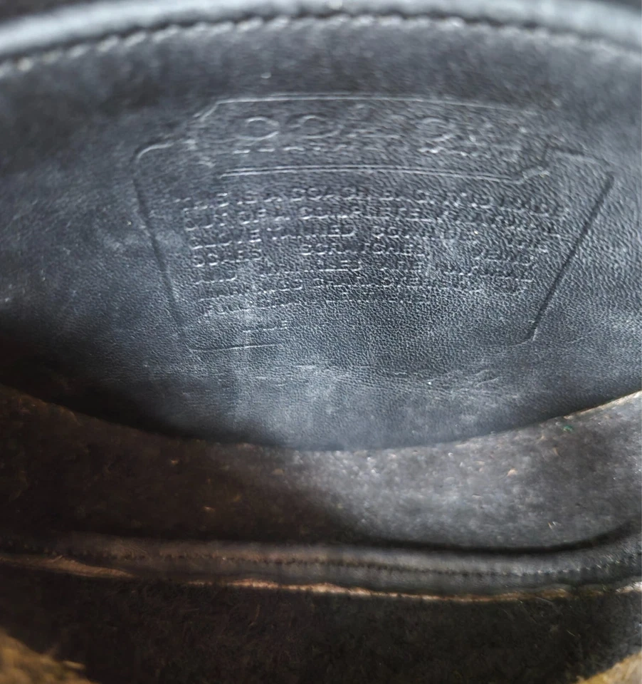 Vintage COACH #9826 Black Leather Mini Belt or Crossbody Bag Authentic - Image 3 of 4