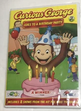 Curious George: Birthday Party DVD 8 Shows As Seen On PBS Kids NEW