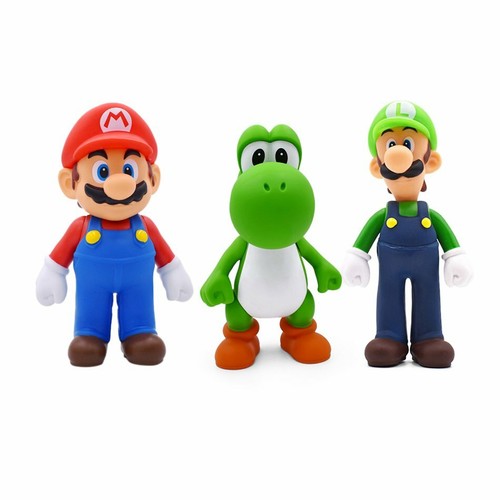 5" Super bros M & L Yoshi PVC Action Figure Model Toy Doll Kids Collectible Gift - Picture 2 of 7