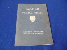 Original Jaguar Mark X (10) 4.2 Owners Handbook E/129/1