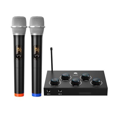 DIGITNOW!Portable Karaoke Microphone Mixer System Set, with Dual UHF Wireless...