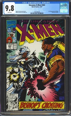 Uncanny X-men #283 CGC 9.8 NM/MT WP 1st Full APP Bishop, Marvel Comics 1991