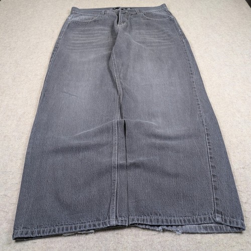 VTG Avirex Jeans Mens 36x32 (34x30) Baggy Gray Denim Grunge Skater Y2K