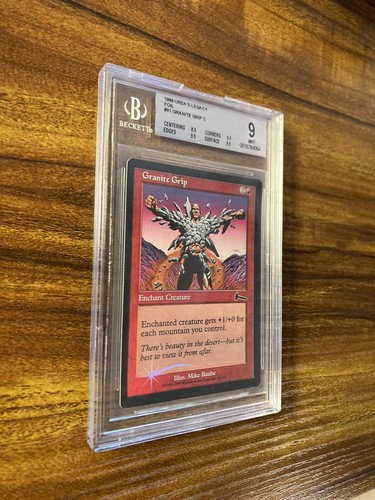 MTG✨GRANITE GRIP FOIL✨Urza’s Legacy BGS 9 MINT Common ENCHANTMENT 1999 POP 1 ! - Picture 3 of 8