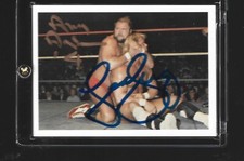 67  Arn Anderson Lex Luger signed 1988 NWA Wrestling Card w/COA  FREE SHIPPING