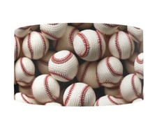 1.5" 1 yard Baseball, crochet 3d style, team sports Grosgrain Ribbon 1237284
